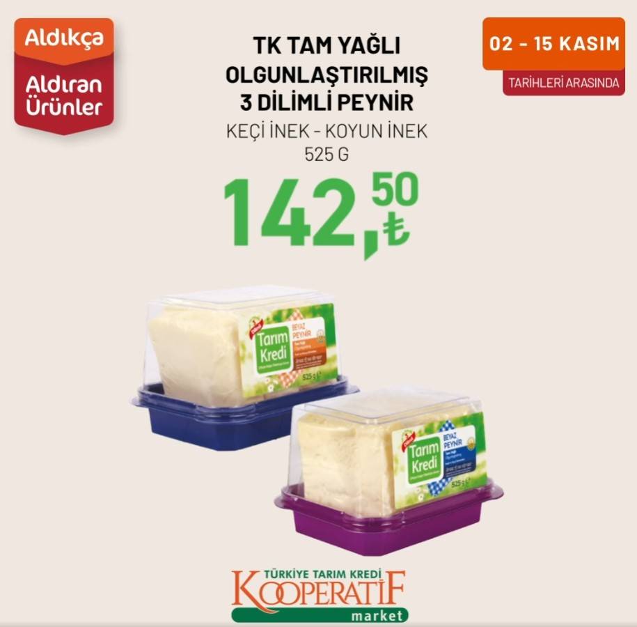 Tarım Kredi Market bu ürünlere özel indirimler yaptı 11